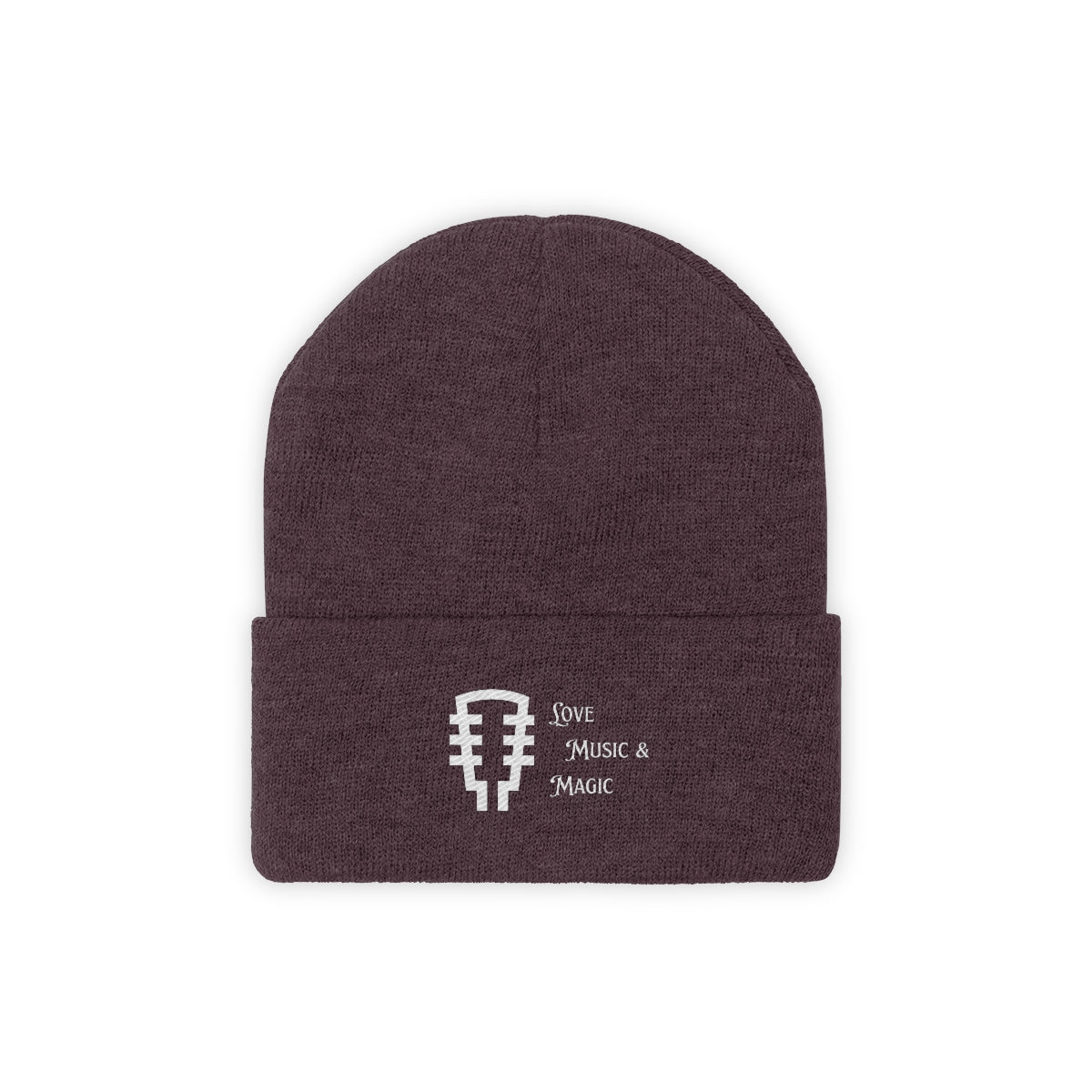 Knit Beanie LOVE MUSIC MAGIC
