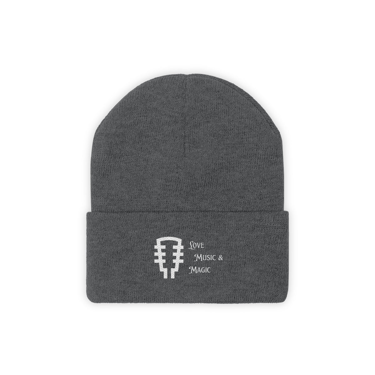 Knit Beanie LOVE MUSIC MAGIC