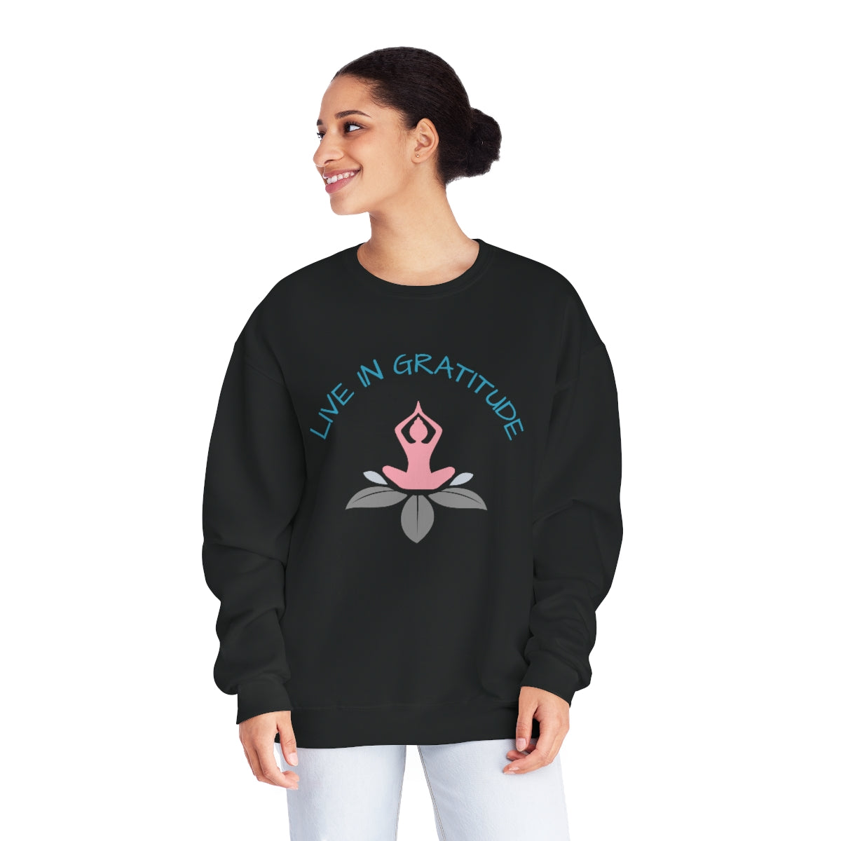 Gratitude Mindful Bohemian Fleece Sweatshirt