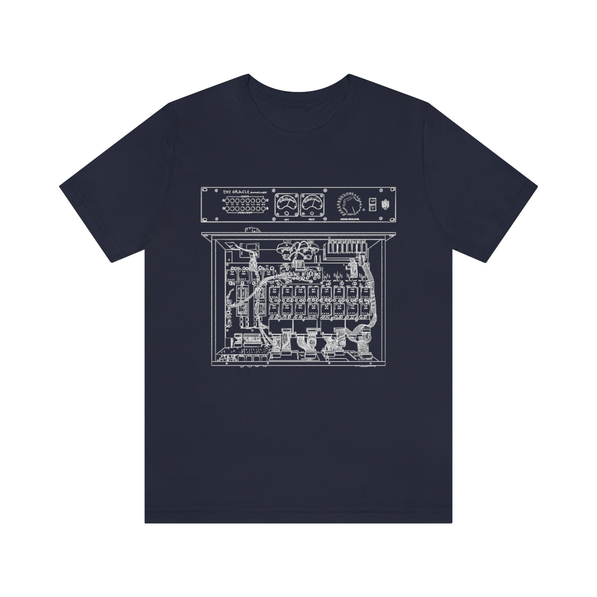 The Oracle Summing Mixer Blueprint T-Shirt Navy