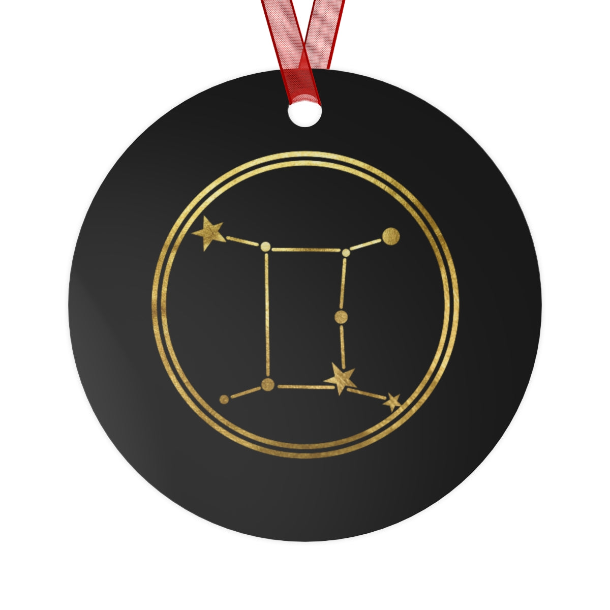 Gemini Sign Gold Zodiac Spirit Ornament