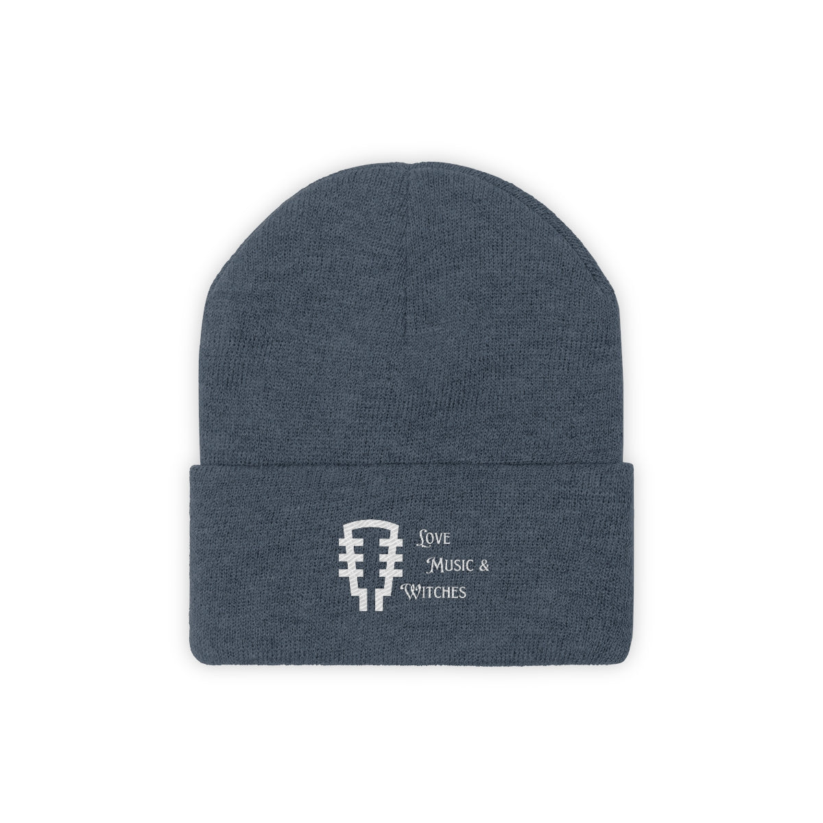 Knit Beanie LOVE MUSIC WITCHES