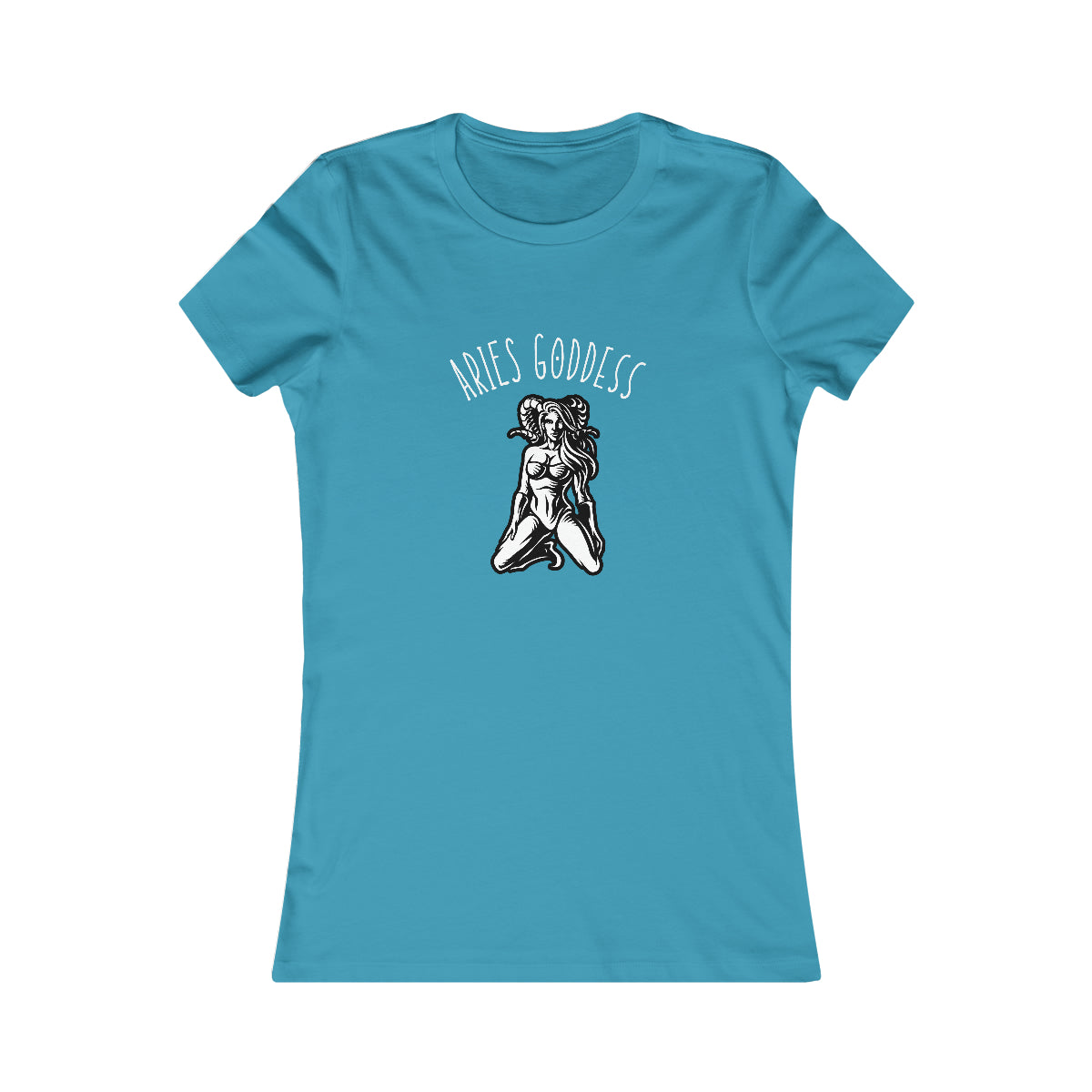 Aries Zodiac Astrology T-Shirt Aqua Tee