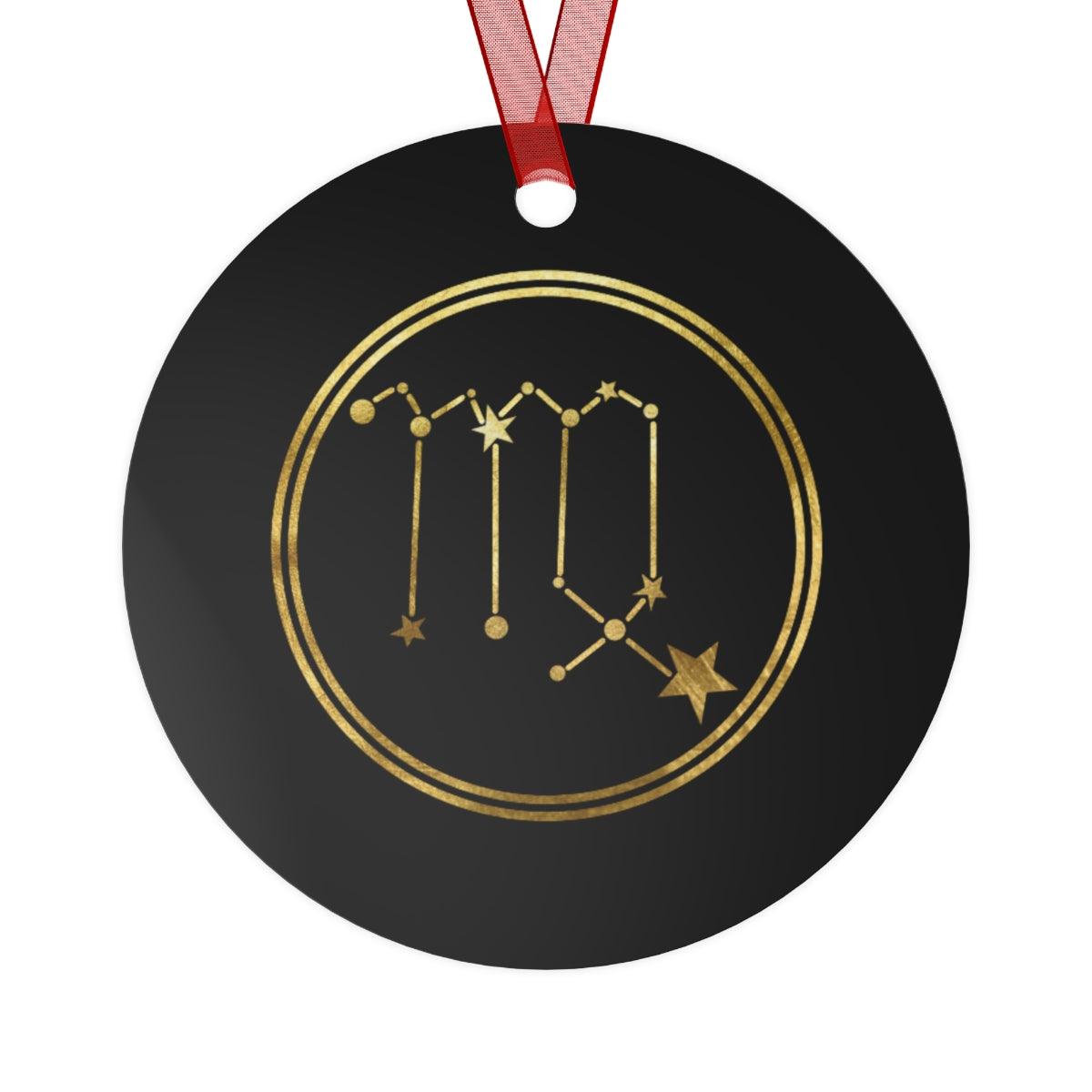 Virgo Sign Gold Zodiac Spirit Ornament