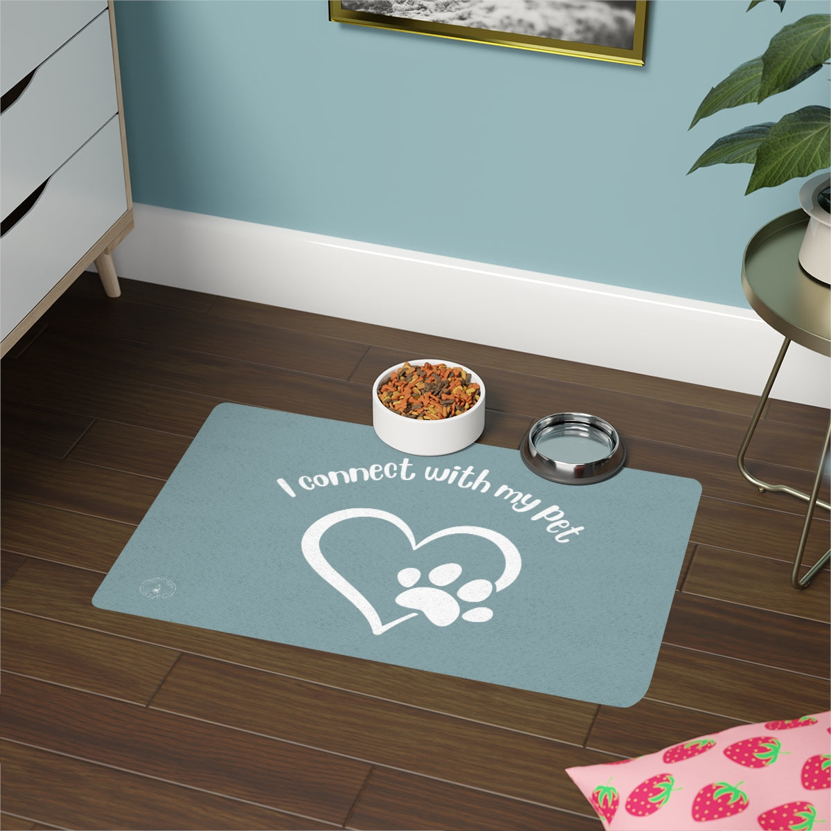 Cat and Dog inspirational Pet mat 2