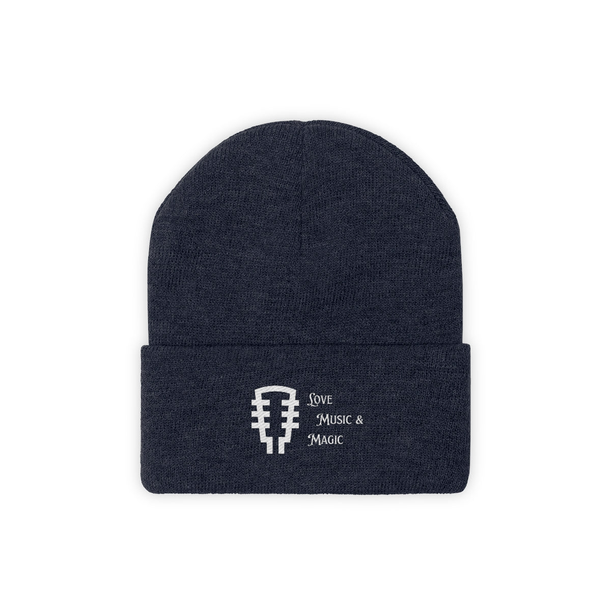 Knit Beanie LOVE MUSIC MAGIC