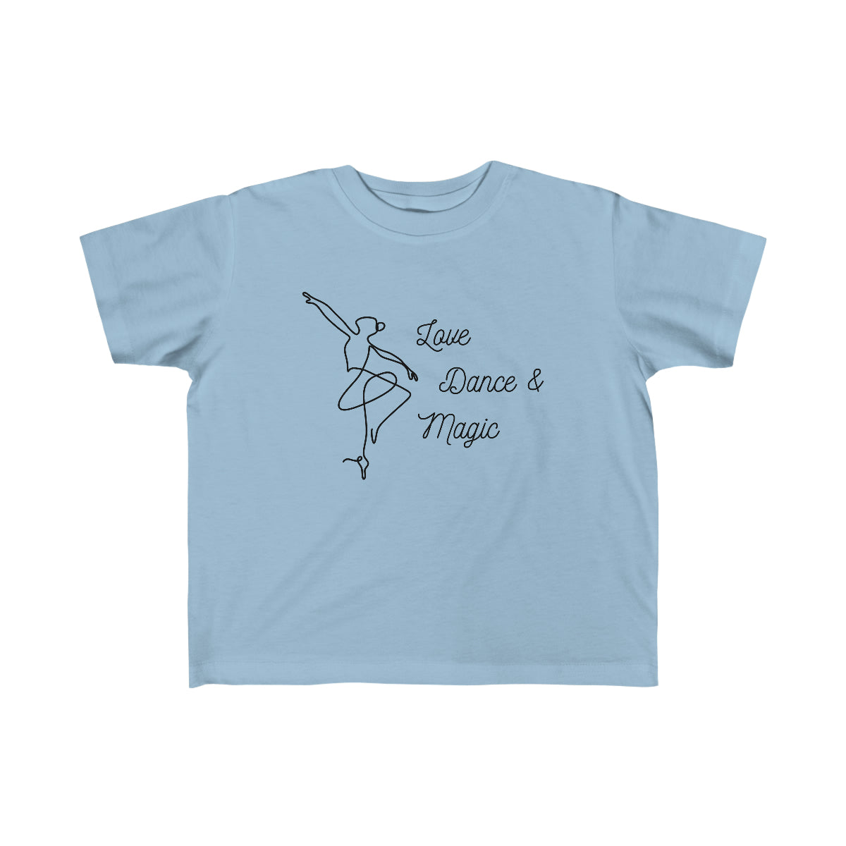 Kid's Dance Love & Magic Fine Jersey Tee Blue