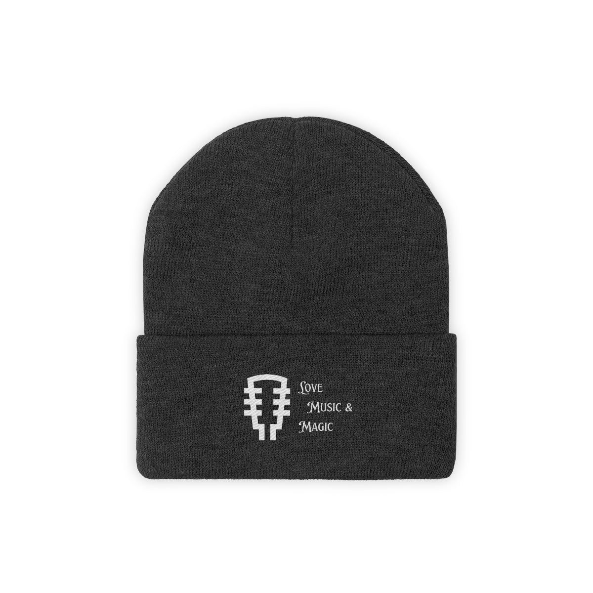 Knit Beanie LOVE MUSIC MAGIC