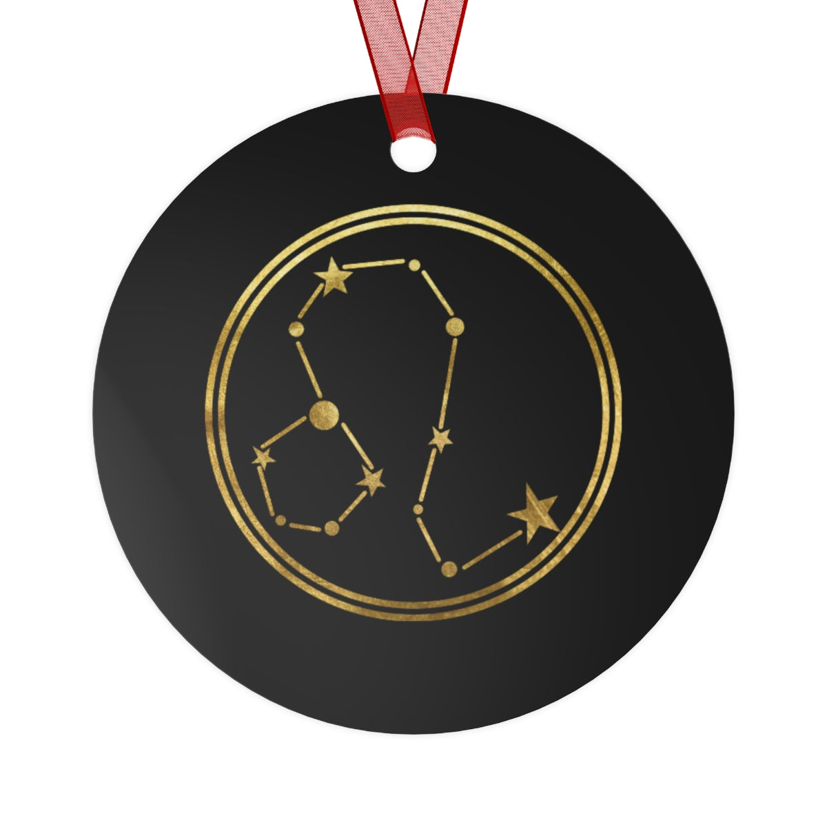 Leo Sign Gold Zodiac Spirit Ornament
