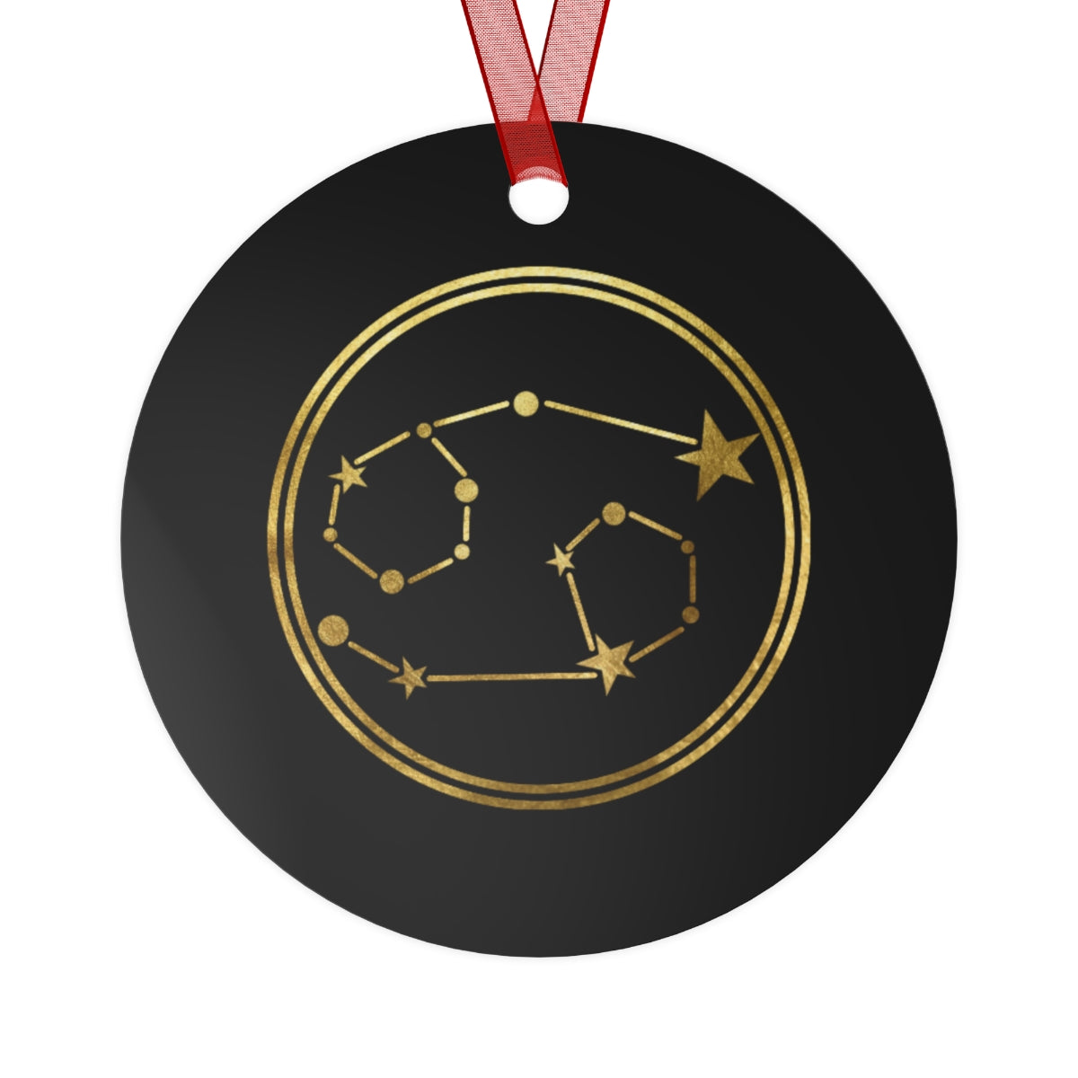 Cancer Sign Gold Zodiac Spirit Ornament