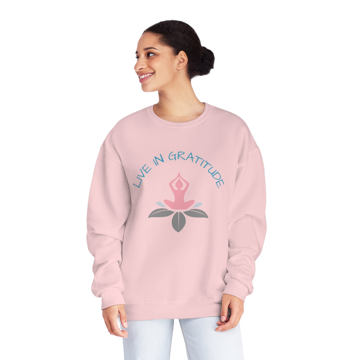 Gratitude Mindful Bohemian Fleece Sweatshirt