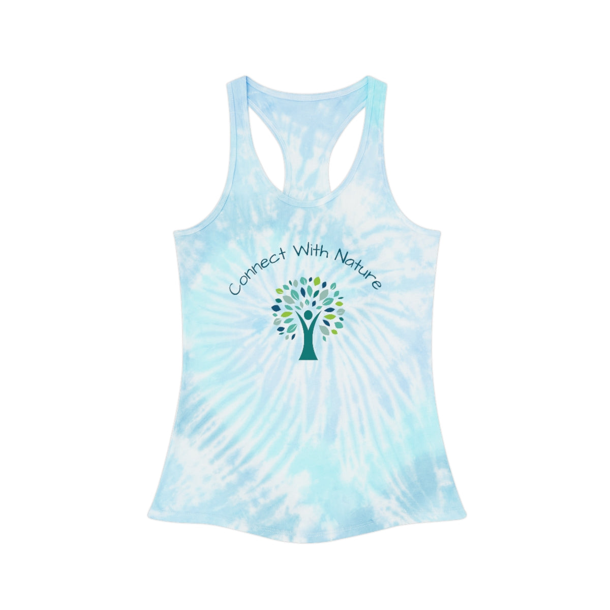 Connect With Nature Lagoon Teal Tye Dye Tank
