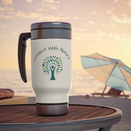Connect With Nature Stainless Steel Travel Mug beach 2