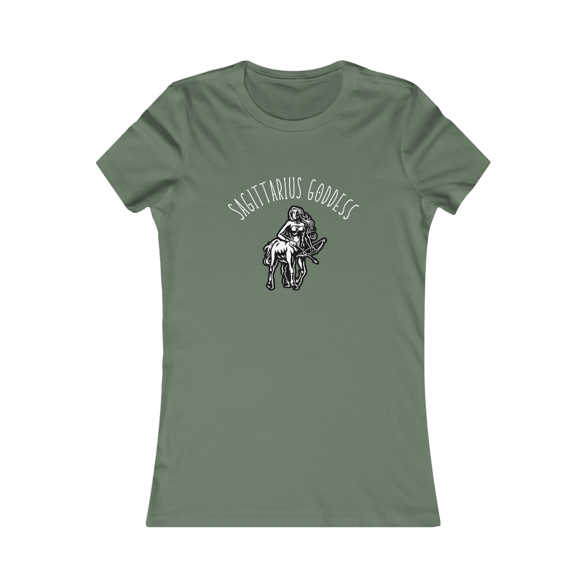 Sagittarius Zodiac Astrology T-Shirt Earth Sage Green Tee