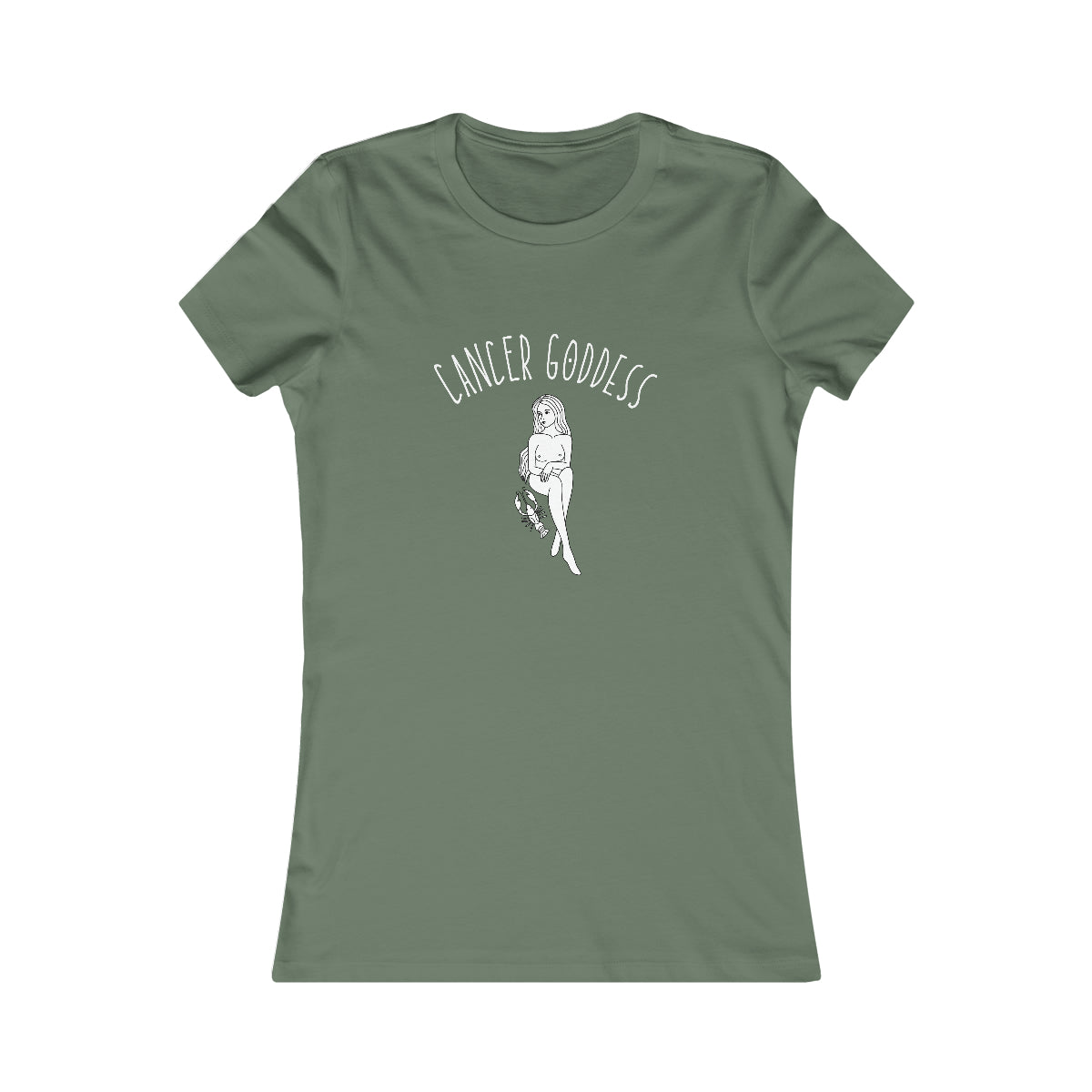 Cancer Zodiac Astrology T-Shirt Earth Sage Green Tee
