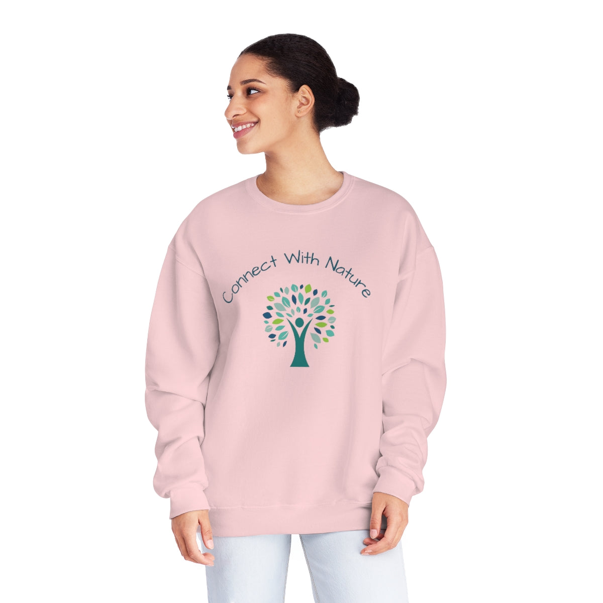Connect with Nature Bohemian Fleece Sweat shirt Classic Pink 2