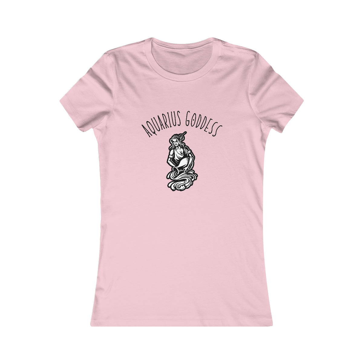 Aquarius Zodiac Astrology T-Shirt Pink Tee
