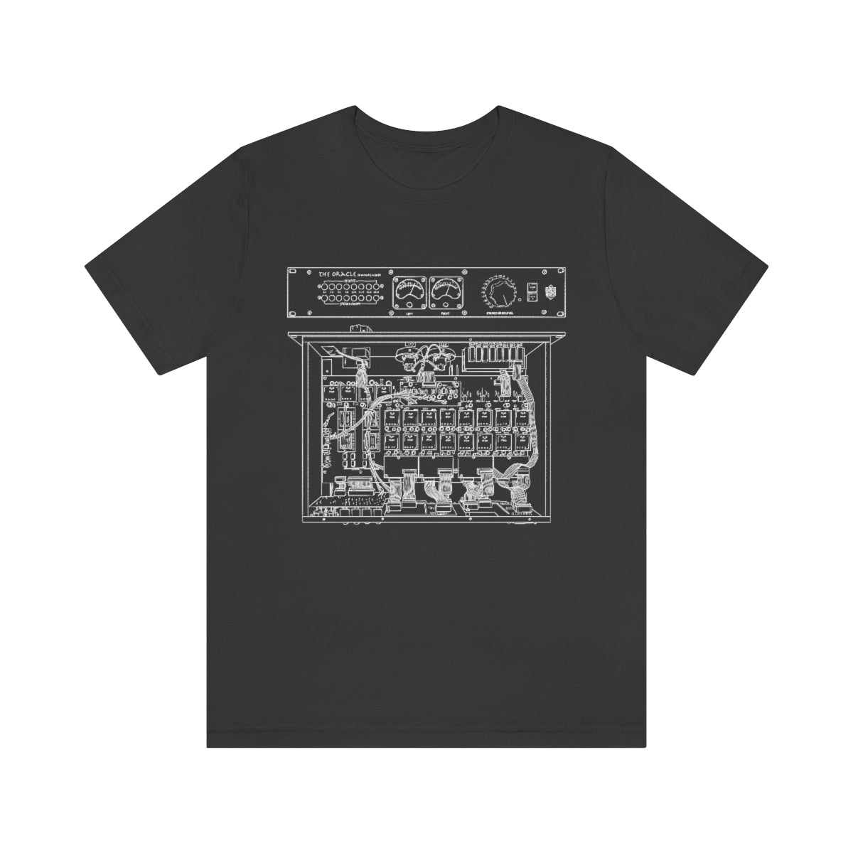 The Oracle Summing Mixer Blueprint T-Shirt Dark Grey