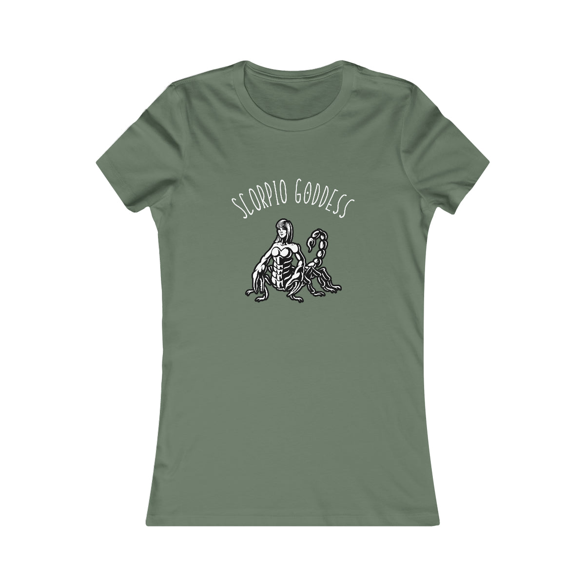 Scorpio Zodiac Astrology T-Shirt Earth Sage Green Tee