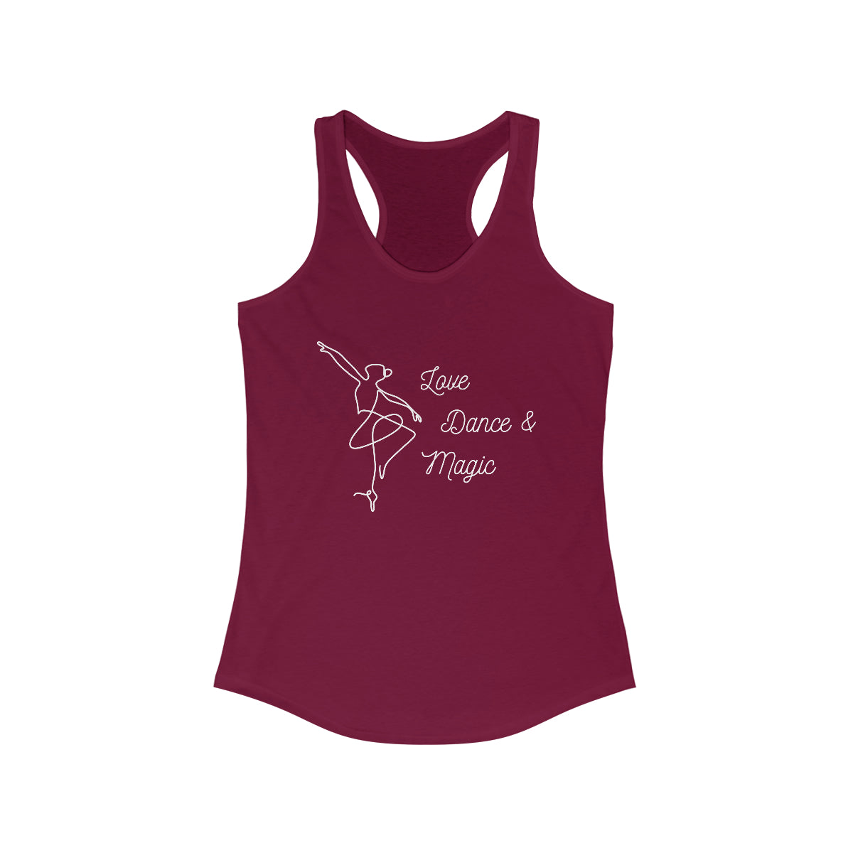 Magical Love Dance Active Tank Solid Cardinal Red