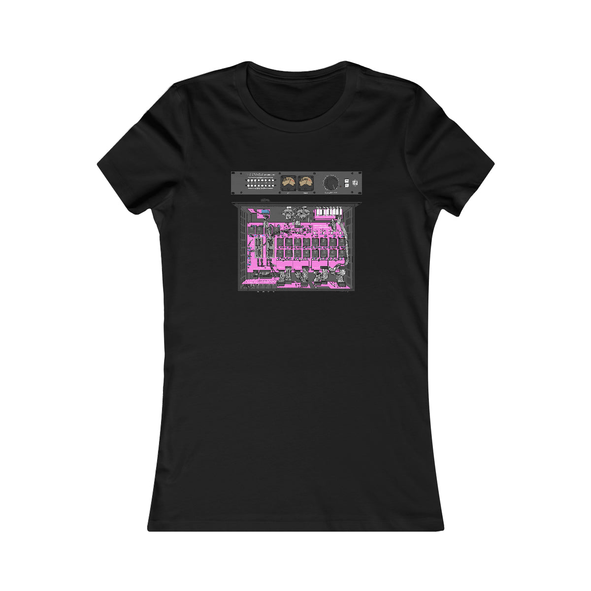 The Oracle Summing Mixer Pink PCB Woman's T-Shirt Black