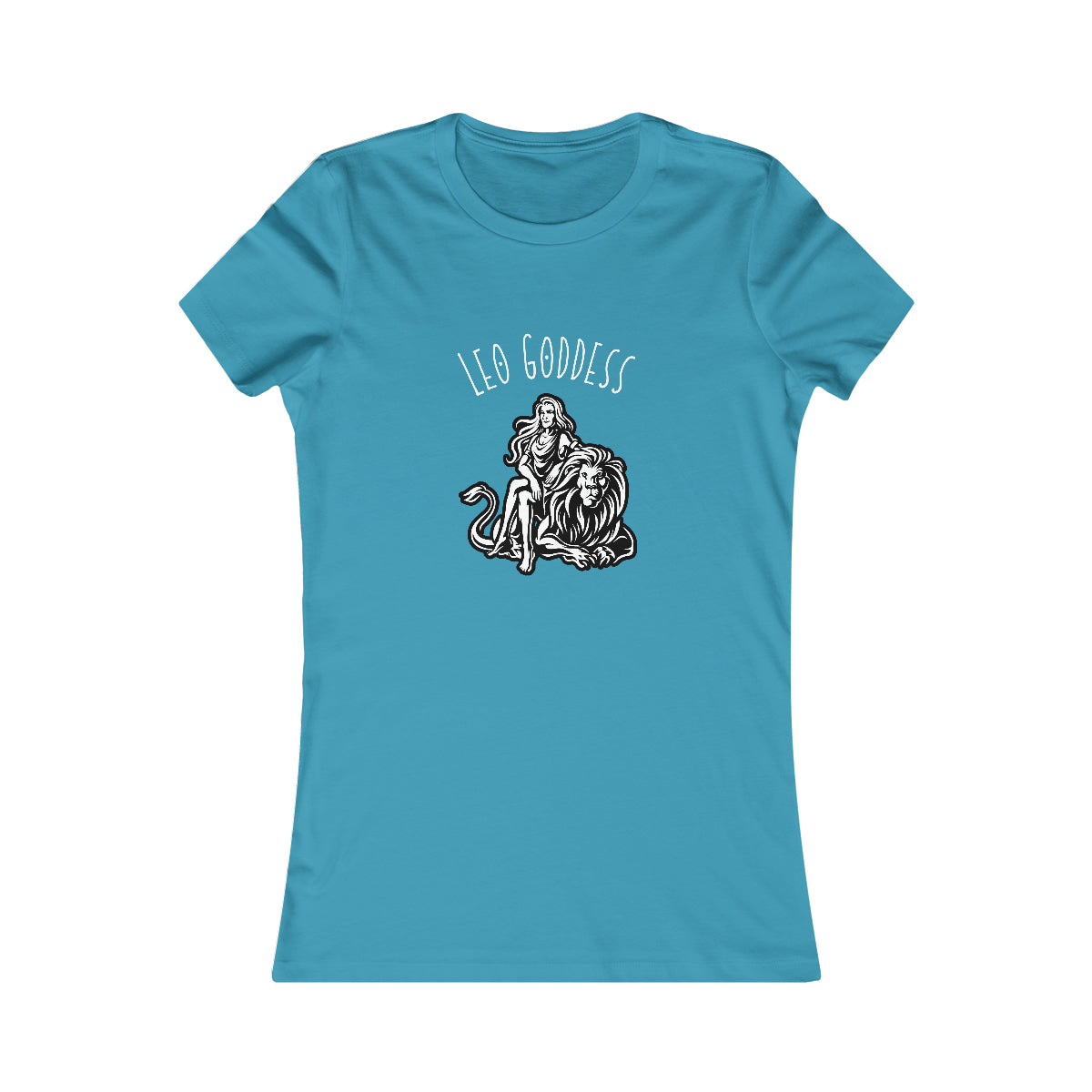 Leo Zodiac Astrology T-Shirt Aqua Tee