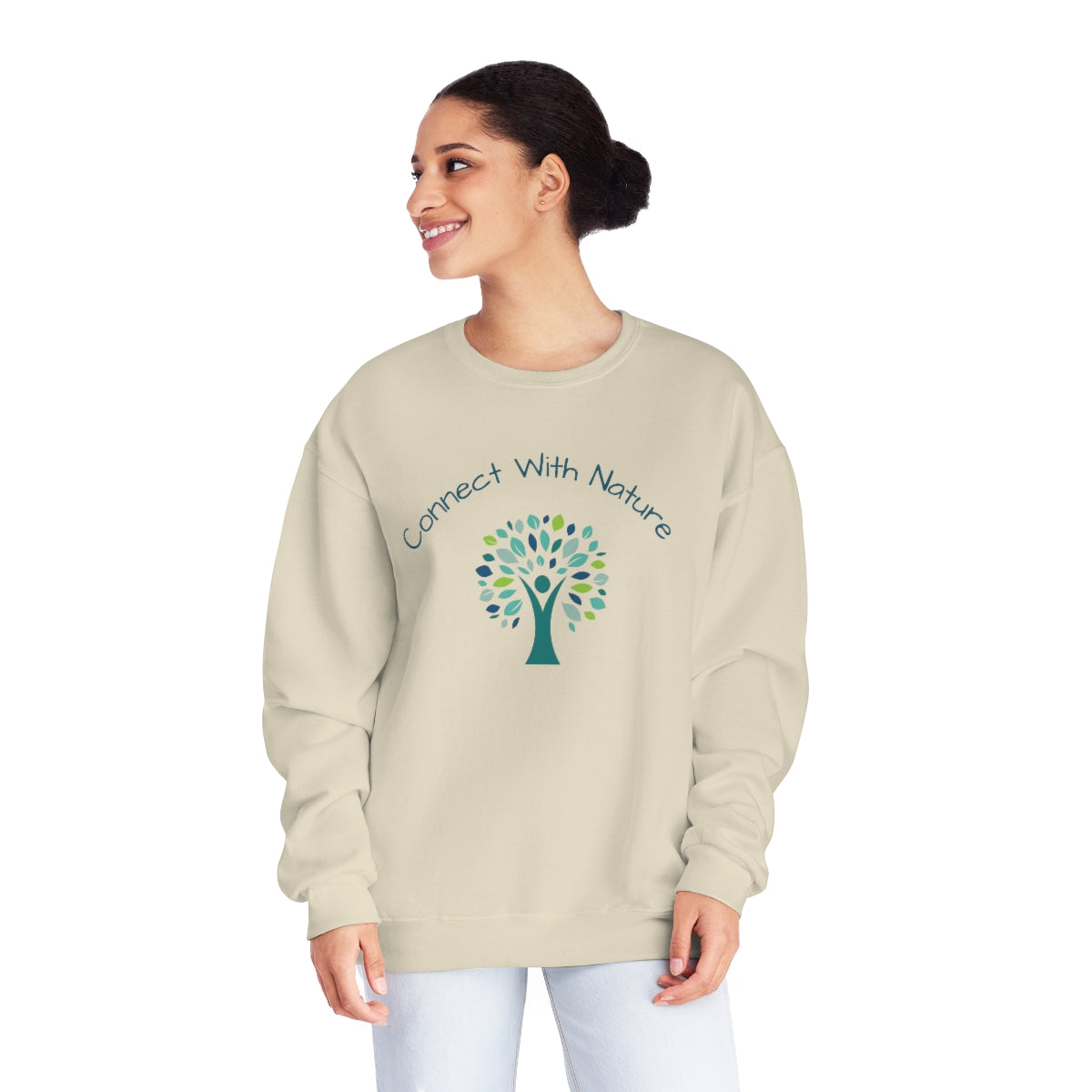 Connect with Nature Bohemian Fleece Sweat shirt Sandstone 1