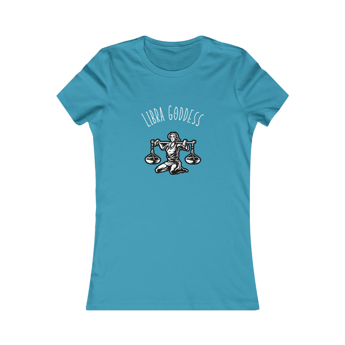 Libra Zodiac Astrology T-Shirt Aqua Tee